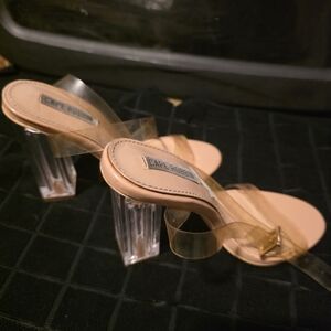 Cape Robbin Women's Transparent Heels - Nude